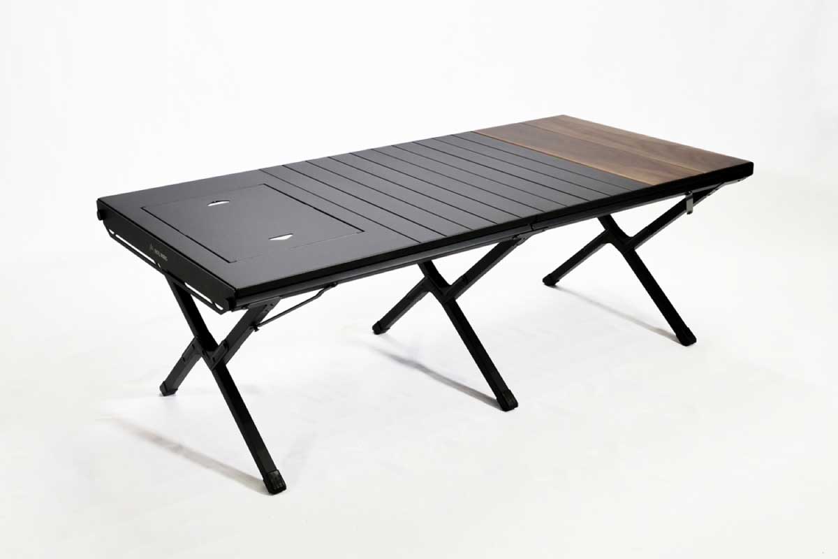 ラーテルワークス【WOOD PANEL TABLE 120】120サイズなのにコンパクト収納＆軽量＆パネル変動ができるテーブル