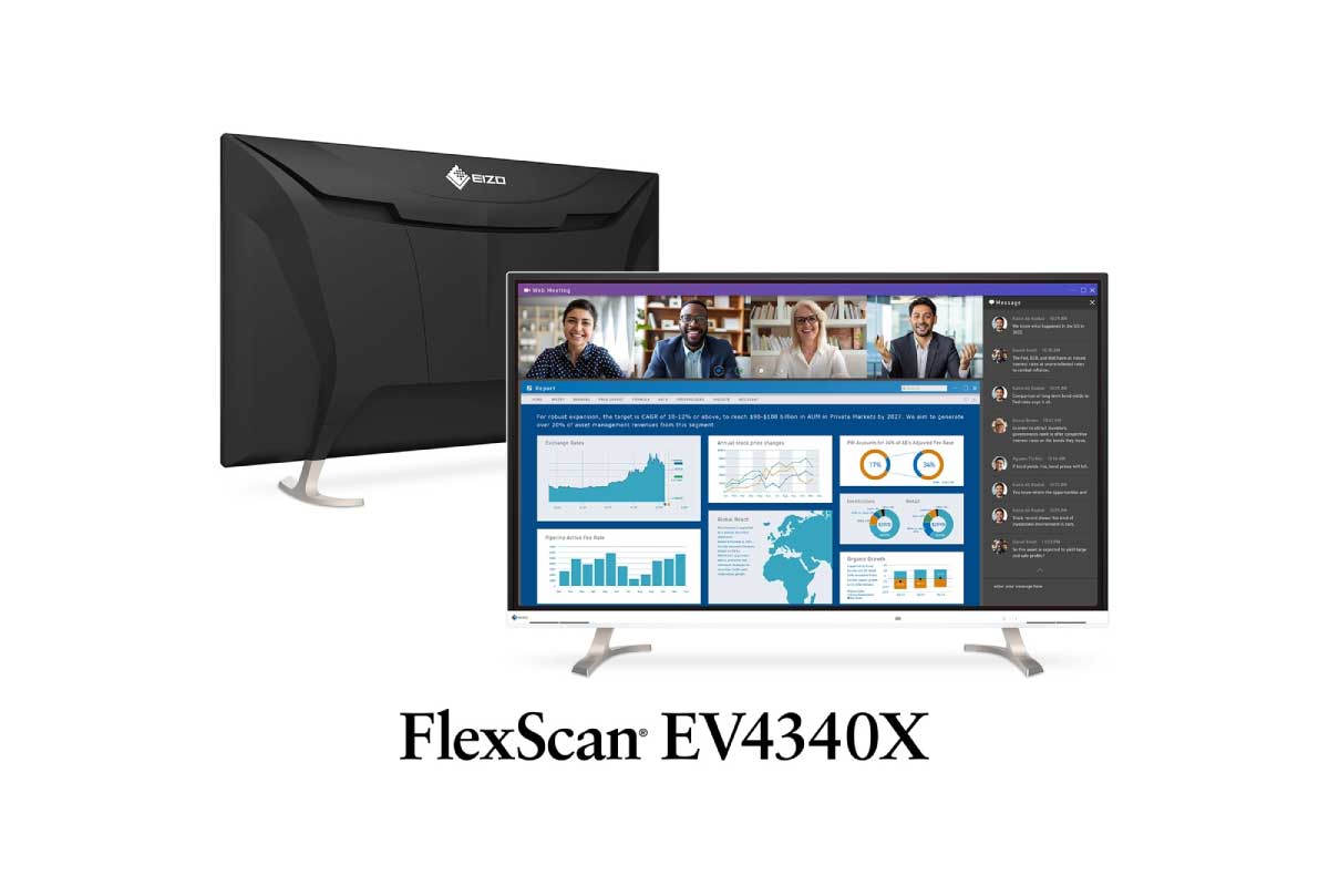 EIZO【FlexScan EV4340X】FlexScanシリーズ最大サイズの42.5型4Kモニター