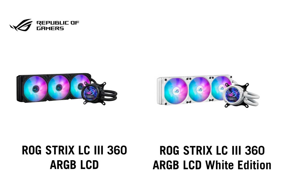 ASUS【ROG STRIX LC III 360 ARGB LCD】360mmサイズラジエーターを備えたオールインワン型水冷ユニット