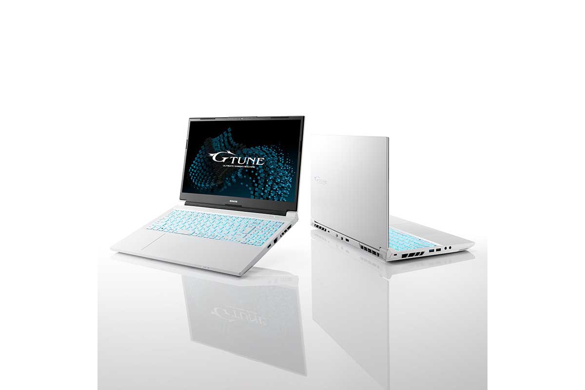マウス【G-Tune P】ホワイトカラーの筐体を採用、GeForce RTX 4060 Laptop GPU 搭載の15.6型ゲーミングノートPC