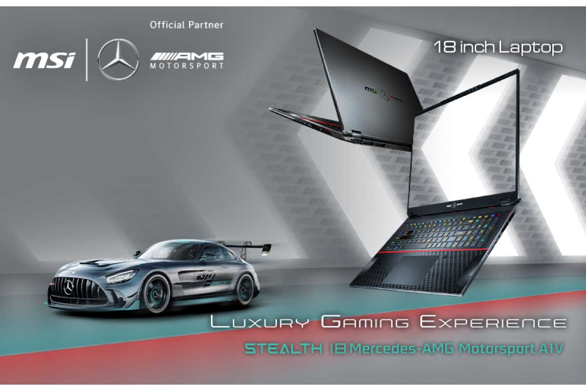 MSI【Stealth 18 Mercedes-AMG Motorsport A1V】「Mercedes-AMG Motorsport」とコラボレーションした18型ゲーミングノートPC