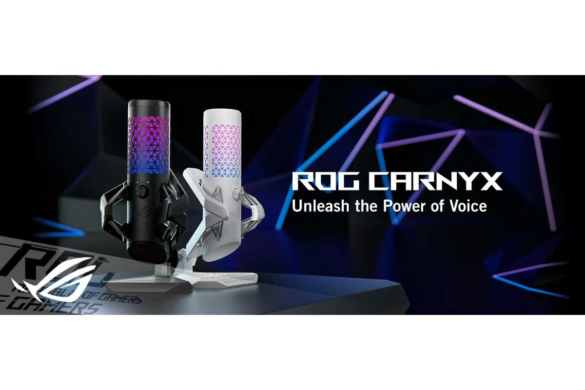 ASUS【ROG Carnyx】25mmのコンデンサーカプセルに192kHz/24bitのサンプリングレートを備えた単一指向性USBゲーミングマイク