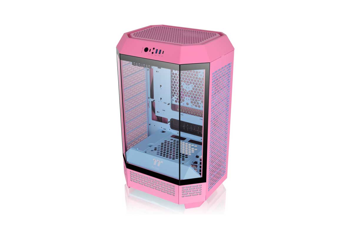 Thermaltake【The Tower 300 Bubble Pink】八角柱のボディを採用し、拡張性と冷却性能に優れたミニタワー型PCケース