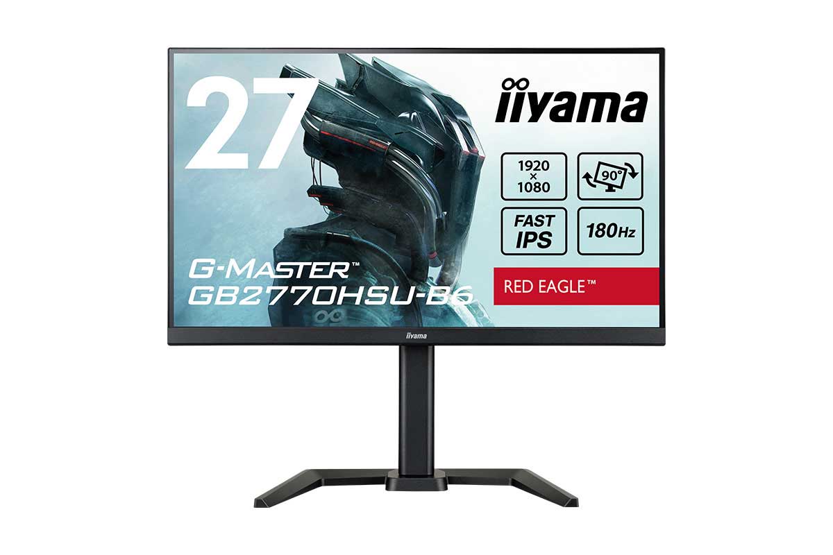 マウスコンピューター【G-MASTER GB2770HSU-B6】180Hz/0.2ms対応のFast IPSパネルを搭載した27型フルHDゲーミングゲーミングモニター