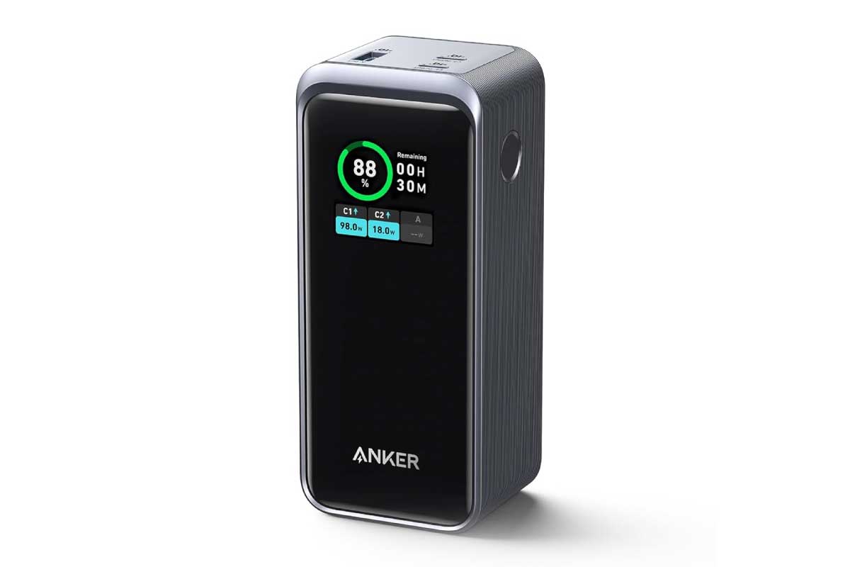 Anker【Anker Prime Power Bank (20000mAh, 200W)】合計最大200W出力でUSB PD 3.0給電に対応するモバイルバッテリーがAmazonにて25%OFFの14,990円