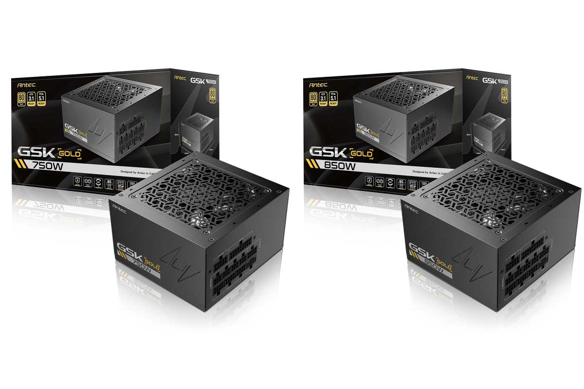 【Antec GSK750 ATX3.1】【Antec GSK850 ATX3.1】80PLUS GOLD 認証を取得した高効率高耐久電源ユニット