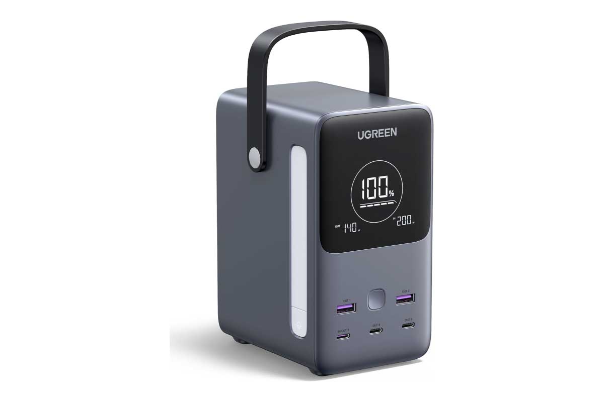 UGREEN【Nexode モバイルバッテリー48000mAh 300W】容量48,000mAh、最大出力300W・最大5台のデバイス充電が可能なモバイルバッテリーがAmazonにて15%OFFの25,483円