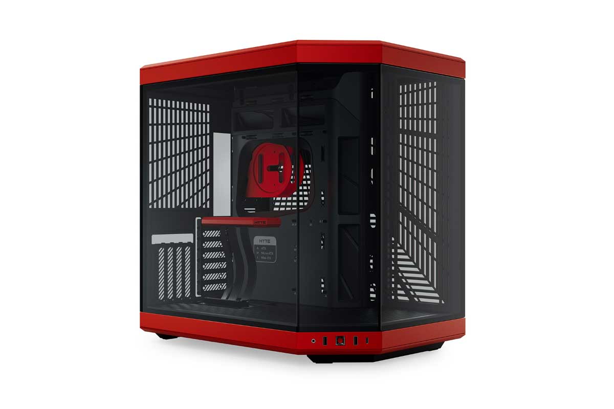 【HYTE Y70 Red】ピラーレス式パノラマガラス搭載PCケース「Y70」にリンクスダイレクト限定カラー