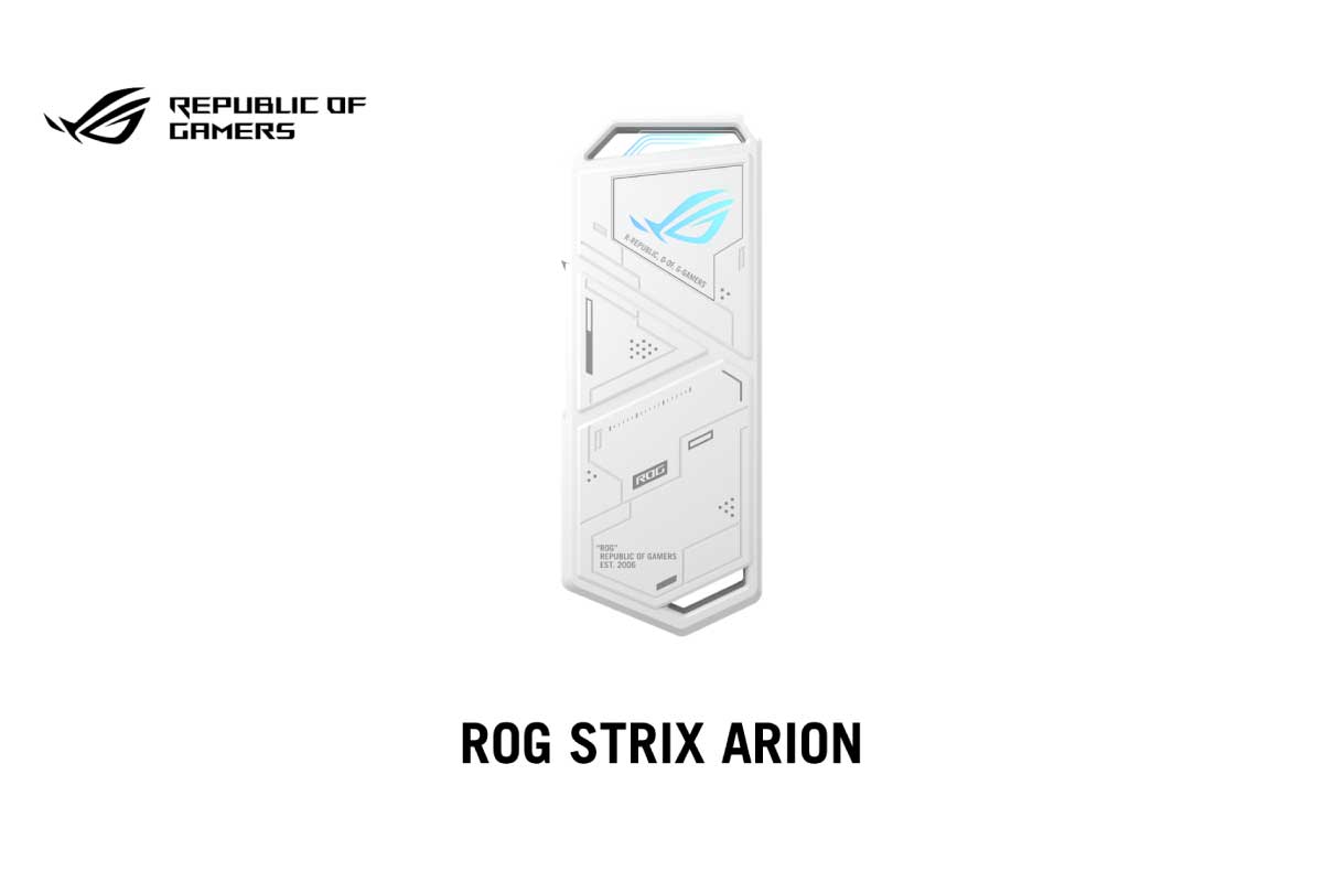 ASUS【ROG STRIX ARION/WHT】最大10GbpsのUSB Type-C 3.2 Gen 2に対応、NVMe M.2 SSDエンクロージャー