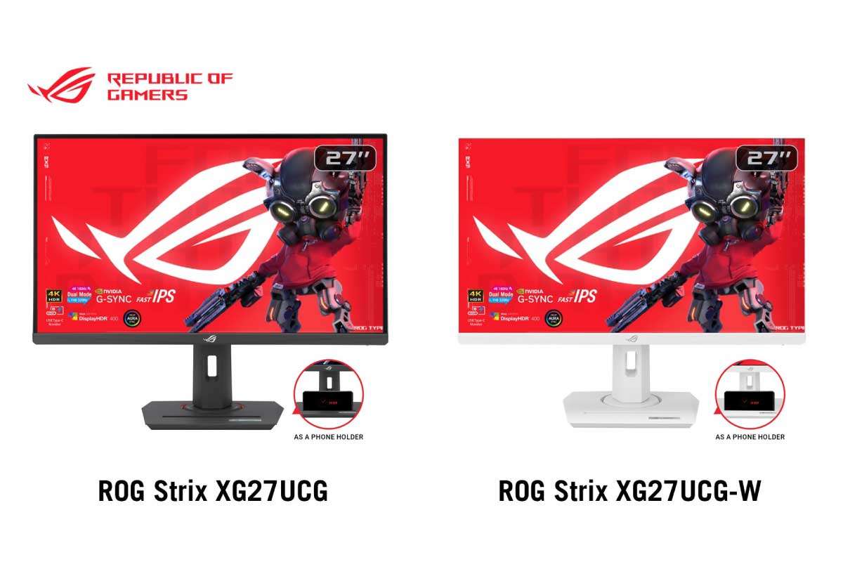 ASUS【ROG Strix XG27UCG】4K/160HzとフルHD/320Hzでの切り替えが可能な27型IPS液晶ゲーミングモニター