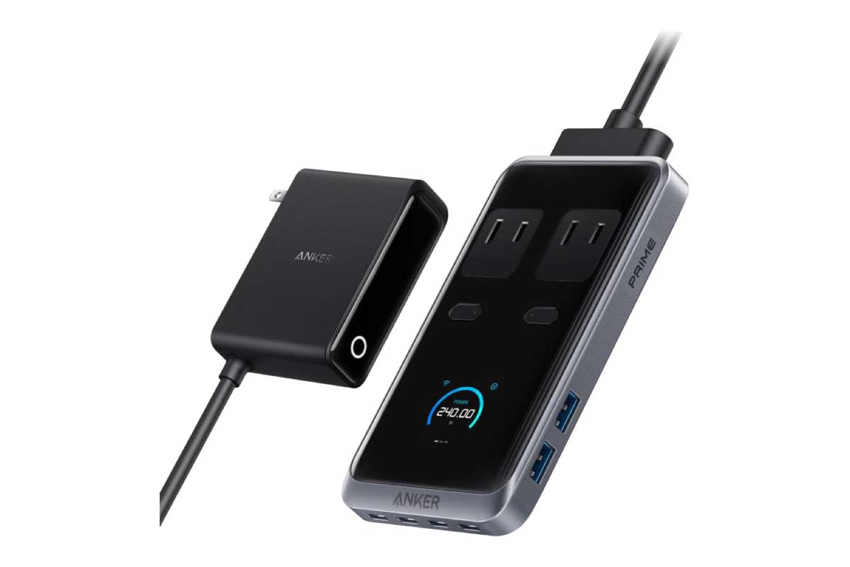 Anker【Anker Prime Charging Station (8-in-1, 240W)】合計最大240Wの高出力に対応しノートPCやタブレット端末など、複数の機器へ急速充電が可能な充電器がAmazonプライム感謝祭にて20%OFFの15,990円