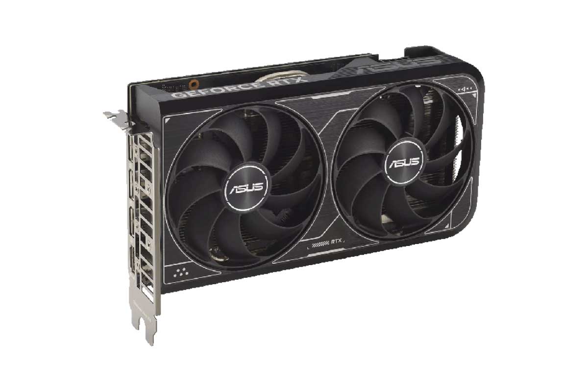 ASUS【DUAL-RTX4060TI-O8G-V2】69,800円前後、長さ約200mm、2スロット厚のGeForce RTX 4060 Tiビデオカード