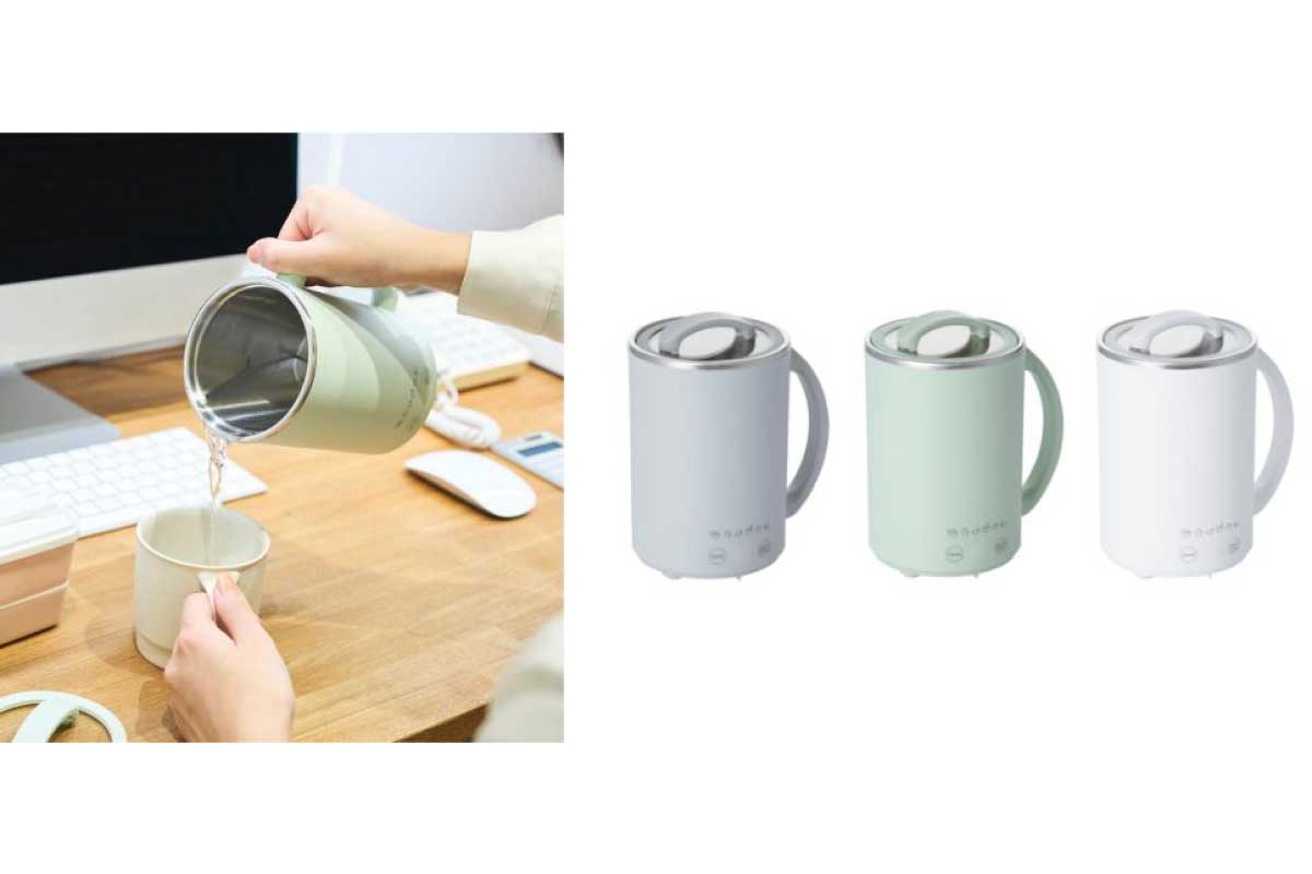 エレコム【マグカップ型電気なべ Cook Mug plus (HAC-LEP01)】卓上で、飲み物の温めだけでなく調理も簡単にできる、大容量モデルのマグカップ型電気なべ