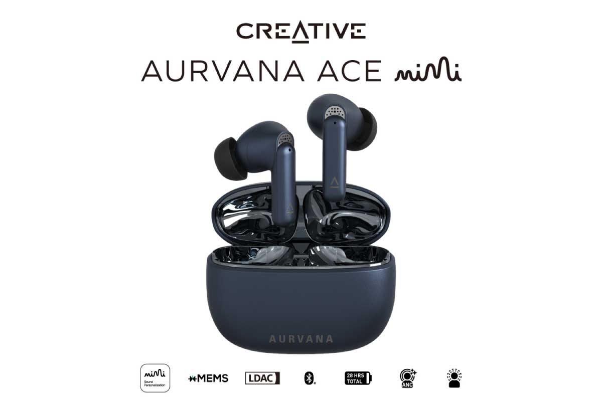 クリエイティブ【Creative Aurvana Ace Mimi】Mimiサウンドパーソナライゼーションによるカスタマイズ オーディオと、LDACオーディオ コーデックに対応したxMEMSドライバー搭載のワイヤレスイヤホン