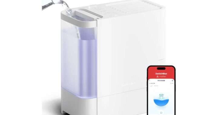 SwitchBot【SwitchBot 気化式加湿器】4.5Lタンク・最大750ml/hの加湿量・21畳対応・気化式・18dB静音が特徴のスマート加湿器がAmazonにて30%OFFの13,860円