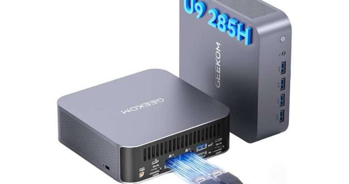【GEEKOM GT2 Mega AI】Core U9 285HとArc 140T GPUを搭載したハイエンドミニPCがAmazonにて8%OFFの124,108円