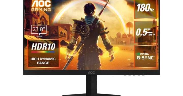 【AOC 24G42E/11】180Hz・Fast IPS・0.5msに対応した23.8型フルHDゲーミングモニターがAmazonにて18%OFFの13,980円