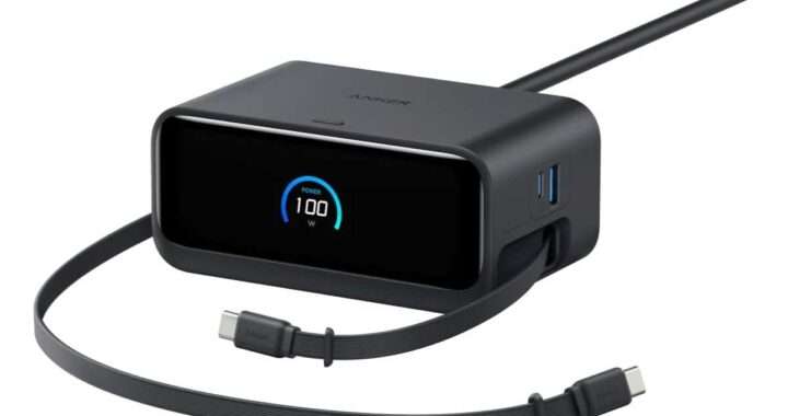 Anker【Nano Charging Station (7-in-1, 100W, 巻取り式 USB-C ケーブル) 】AC差込口3つ＋USB-C 2ポート＋USB-A 2ポートを備えた多機能電源ステーションがAmazonにて15%OFFの8,490円