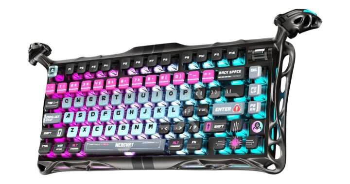 【GravaStar Mercury V75 PRO】0.005mmラピッドトリガー対応のHall Effectスイッチと8000Hz ポーリングレートを搭載したゲーミングキーボードがAmazonにて15%OFFの29,732円