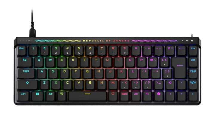 【ASUS ROG Falchion Ace HFX】磁気式スイッチ×ラピッドトリガー×8000Hz ポーリングレートを搭載した65％レイアウトゲーミングキーボードがAmazonにて7%OFFの27,873円