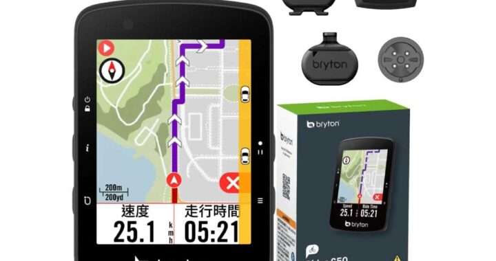 【Bryton Rider 650T】スピード・ケイデンス・心拍センサー付属、2.8型フルカラータッチスクリーンを搭載したGPSサイクルコンピューターがAmazonにて20%OFFの27,720円