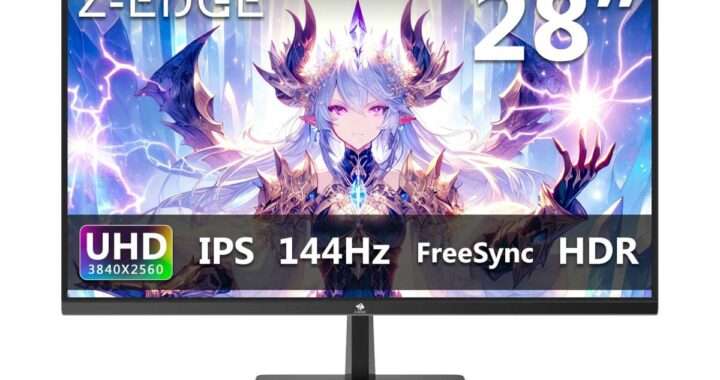 【Z-Edge U28I4K】120Hzリフレッシュレート、FreeSync対応、28型4K IPSパネルを採用した高コスパのゲーミングモニターがAmazonにて15%OFFの29,749円