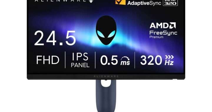 【Dell Alienware AW2525HM】24.5型・フルHD・320Hz・Fast IPS・0.5ms対応の競技特化ゲーミングモニターがAmazonにて20%OFFの26,980円