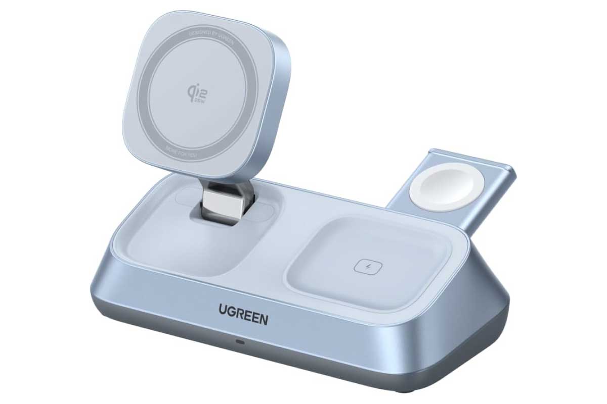 UGREEN MagFlow 3-in-1 マグネット式 ワイヤレス充電器スタンド 25W