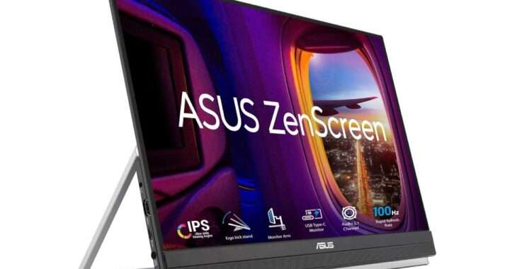 【ASUS ZenScreen MB229CF‑J】IPSパネル・100Hz・USB‑C給電60W対応・2.1chスピーカー内蔵の21.5型フルHDポータブルモニターがAmazonにて7%OFFの38,980円
