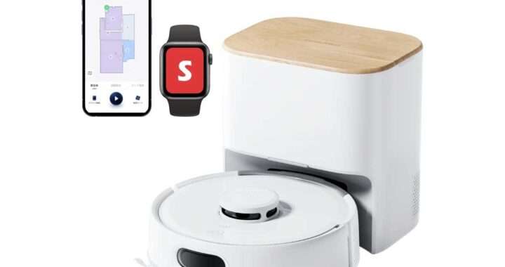 【SwitchBot K11+】直径24.8cmの超小型ボディ・6000Paの強力吸引・静音45dB以下・4L大容量自動ゴミ収集ステーションを備えたロボット掃除機がAmazonにて25%OFFの44,800円