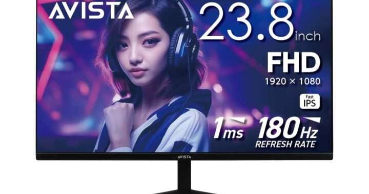 【AVISTA DGF230SBB】23.8型・フルHD・180Hzリフレッシュレート・Fast IPSパネル・1ms応答速度・HDR10対応を備えた高コストパフォーマンスのゲーミングモニターがAmazonにて23%OFFの10,780円