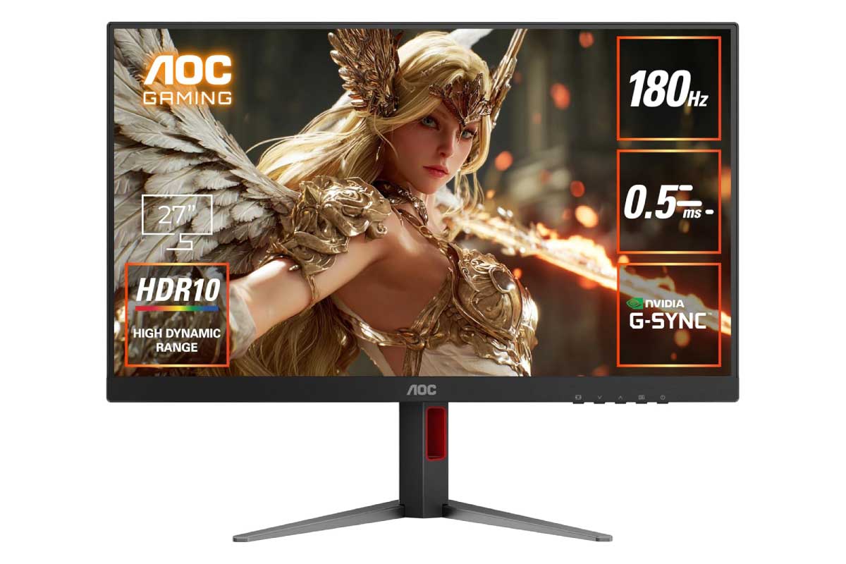 【AOC 27G4/11】27型・フルHD・IPSパネル・180Hzリフレッシュレート・1ms・HDR10対応・広色域を備えた高コスパゲーミングモニターがAmazonにて6%OFFの16,980円
