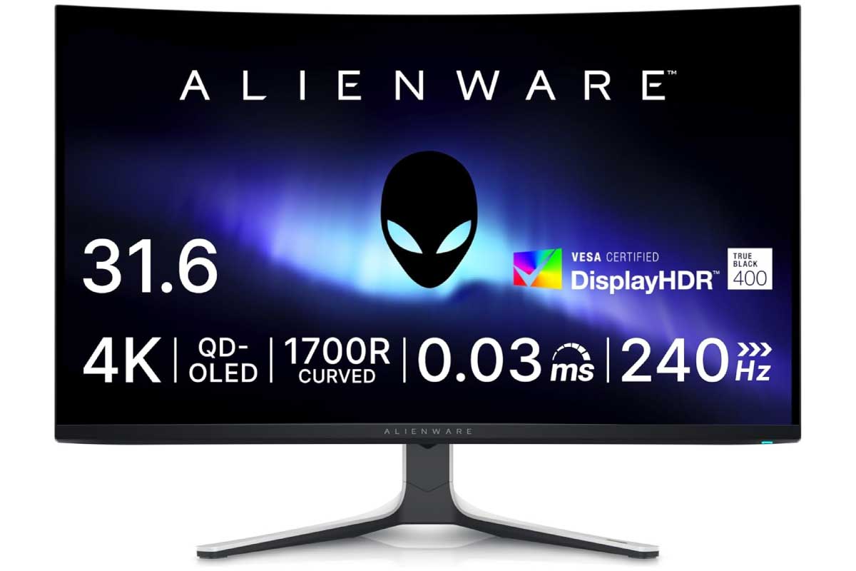 【Dell Alienware AW3225QF】32型・4K・QD‑OLED・240Hz・1700R曲面・Dolby Vision対応のゲーミングモニターがAmazonにて10%OFFの139,980円