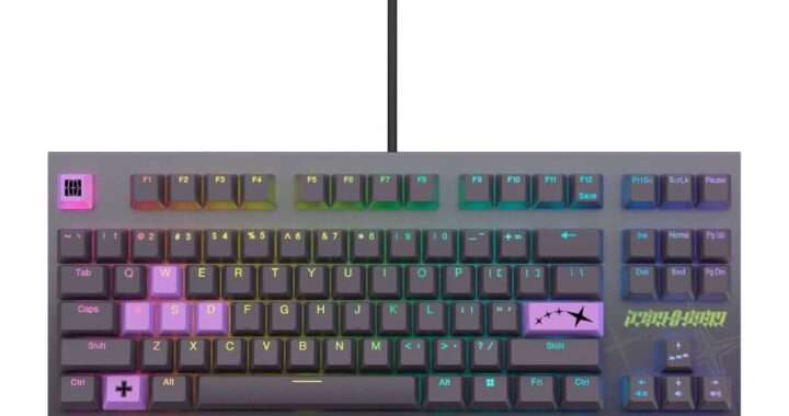 【REALFORCE × hololive GX1 ラプラス・ダークネス モデル X1UDL1】静電容量無接点方式スイッチによる極上の打鍵感、APCによる作動点調整、87キー英語配列のテンキーレス構成などを備える高性能キーボードがAmazonにて35%OFFの31,699円