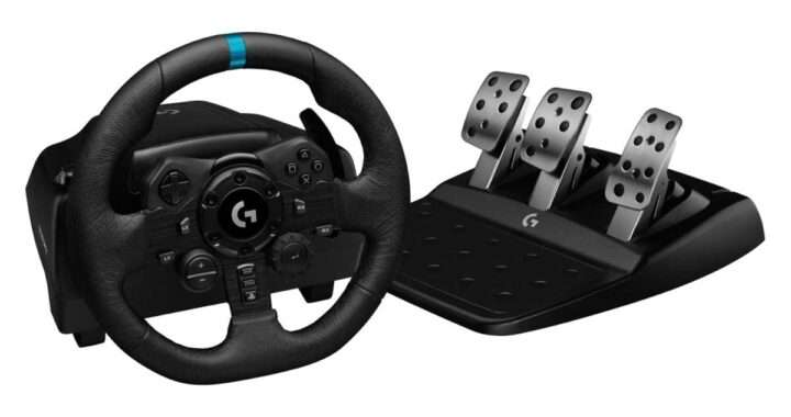 【Logicool G G923d】TRUEFORCE ハイデフ・フォースフィードバック×900度ステアリング×3ペダル ×本革ステアリング×PS5/PS4/PC対応のレーシングホイールがAmazonにて31%OFFの39,800円