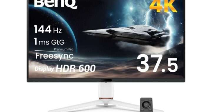 【BenQ MOBIUZ EX381U】37.5型・4K・IPSパネルを採用し、144Hzリフレッシュレート、DisplayHDR 600、AI画質最適化「Shadow Phage」などを備えたゲーミングモニターがAmazonにて27%OFFの100,440円