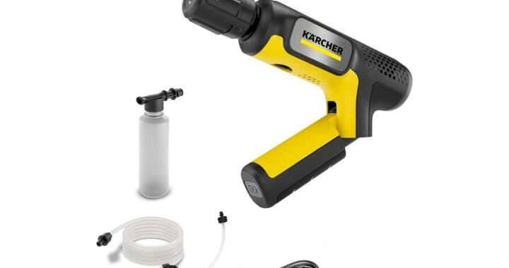 ケルヒャー【OC Handy Compact】最大1.5MPaの吐出圧力、780gの軽量ボディ、USB‑C充電、ペットボトル給水対応など、携帯性と手軽さを極限まで高めたコードレス高圧洗浄機がAmazonにて13%OFFの12,999円
