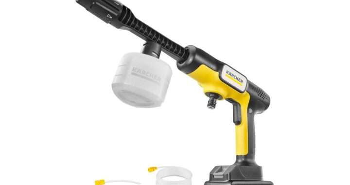 ケルヒャー【OC 5 Handy CB】最大 2.4MPaの高圧、18Vバッテリー、5 in 1 ノズル、ペットボトル給水対応など、携帯性と洗浄力を両立したコードレス高圧洗浄機がAmazonにて13%OFFの12,999円