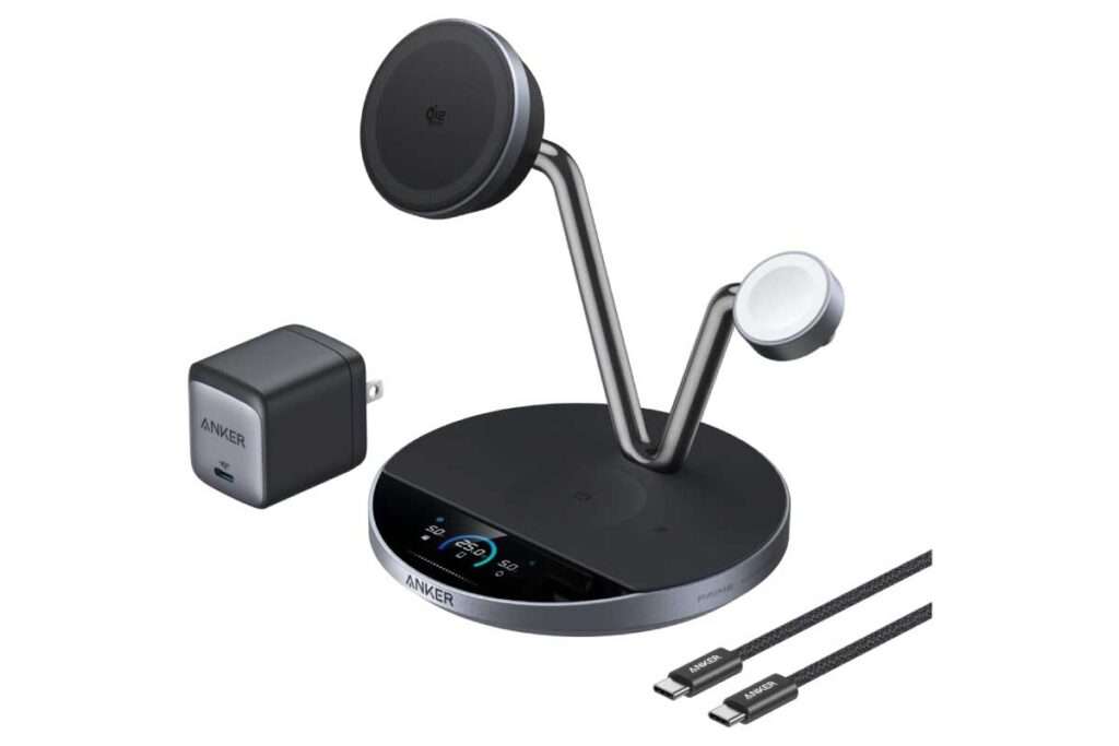 Anker Prime Wireless Charging Station (3-in-1, MagGo, AirCool, Dock Stand)