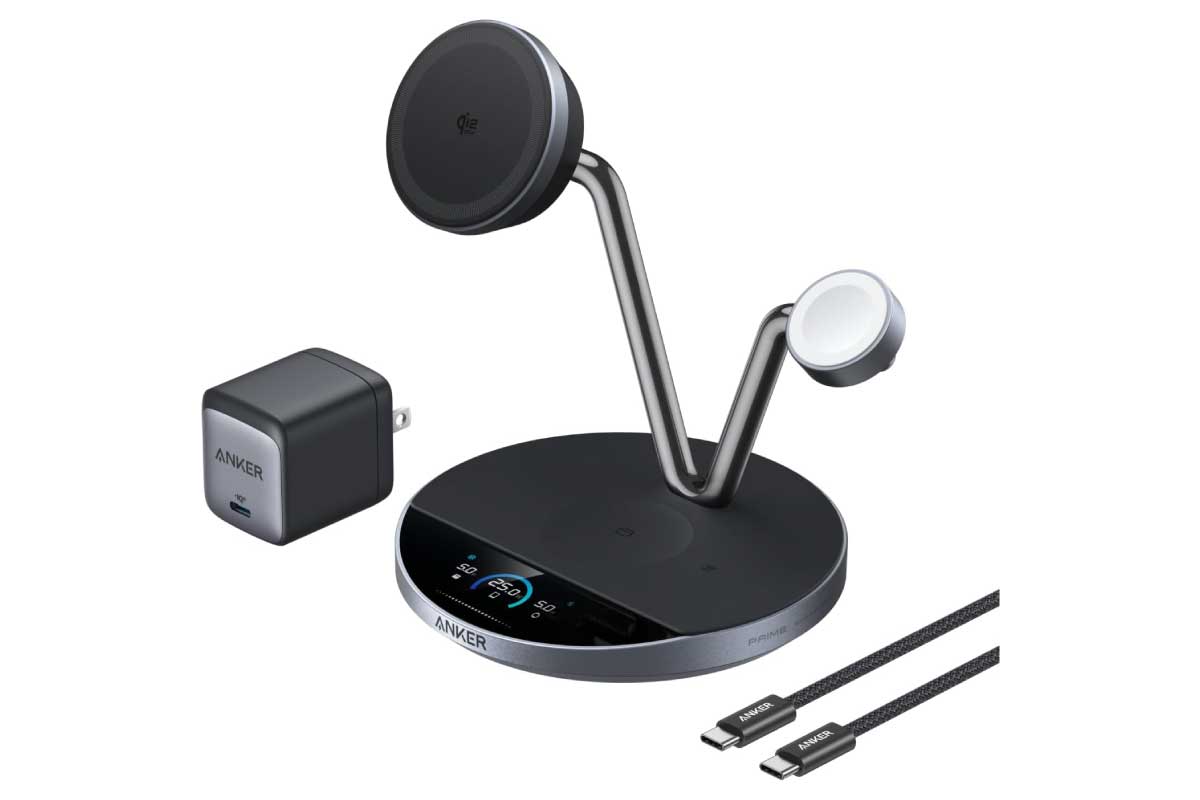 Anker Prime Wireless Charging Station (3-in-1, MagGo, AirCool, Dock Stand)