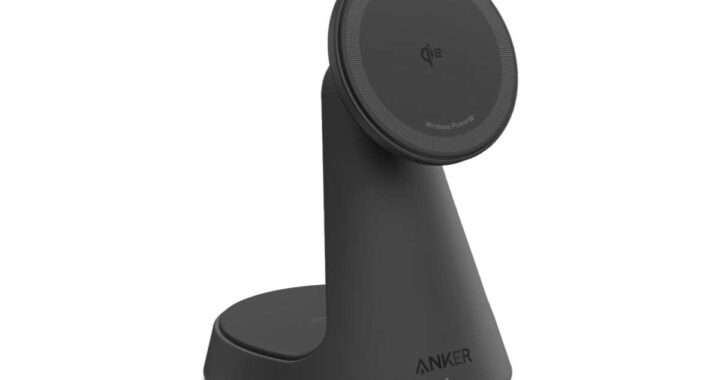 【Anker MagGo Wireless Charger (2-in-1, Dock Stand)】Qi2対応の最大15Wマグネット式ワイヤレス充電と、AirPodsなどのQi対応イヤホン充電を同時に行えるスタンド型2-in-1ワイヤレス充電ステーションがAmazonにて20%OFFの4,790円