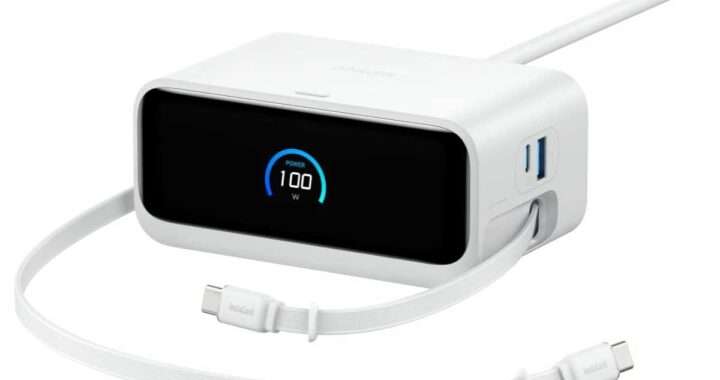 Anker Nano Charging Station (7-in-1, 100W, 巻取り式 USB-C ケーブル)