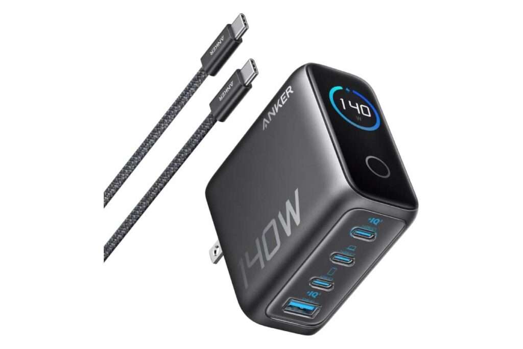 Anker Charger (140W, 4 Ports) with USB-C & USB-C ケーブル