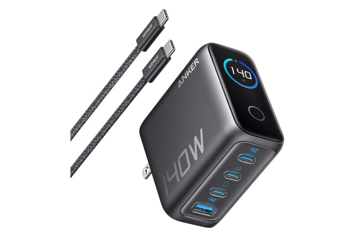 Anker Charger (140W, 4 Ports) with USB-C & USB-C ケーブル