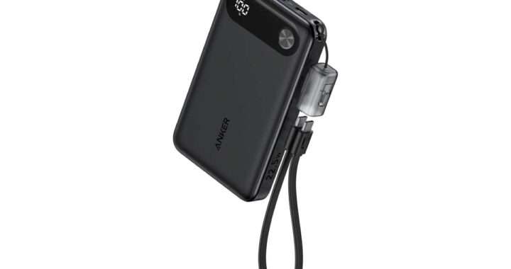 【Anker Power Bank (10000mAh, 22.5W)】10,000mAhの容量と最大22.5Wの急速充電に対応した軽量・コンパクトなモバイルバッテリーがAmazonにて20%OFFの2,790円