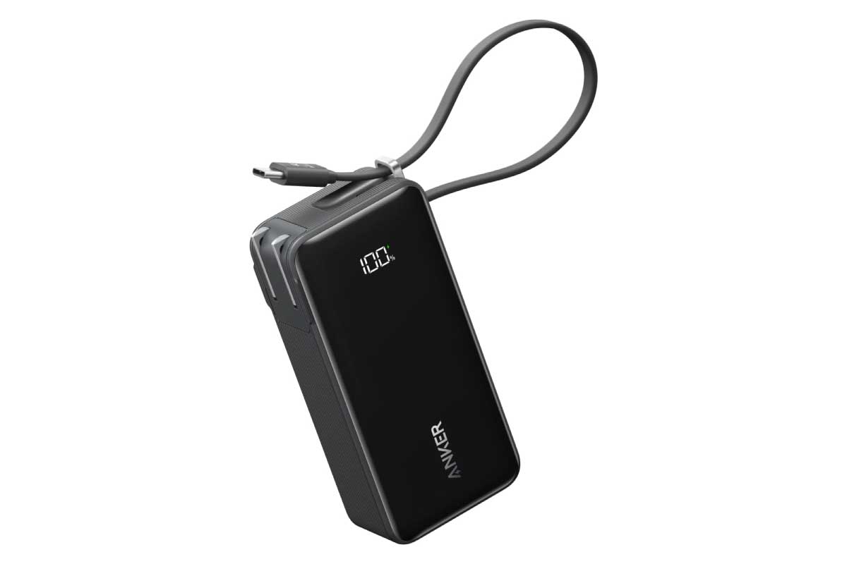 Anker Power Bank (10000mAh, Fusion, Built-In USB-C ケーブル)