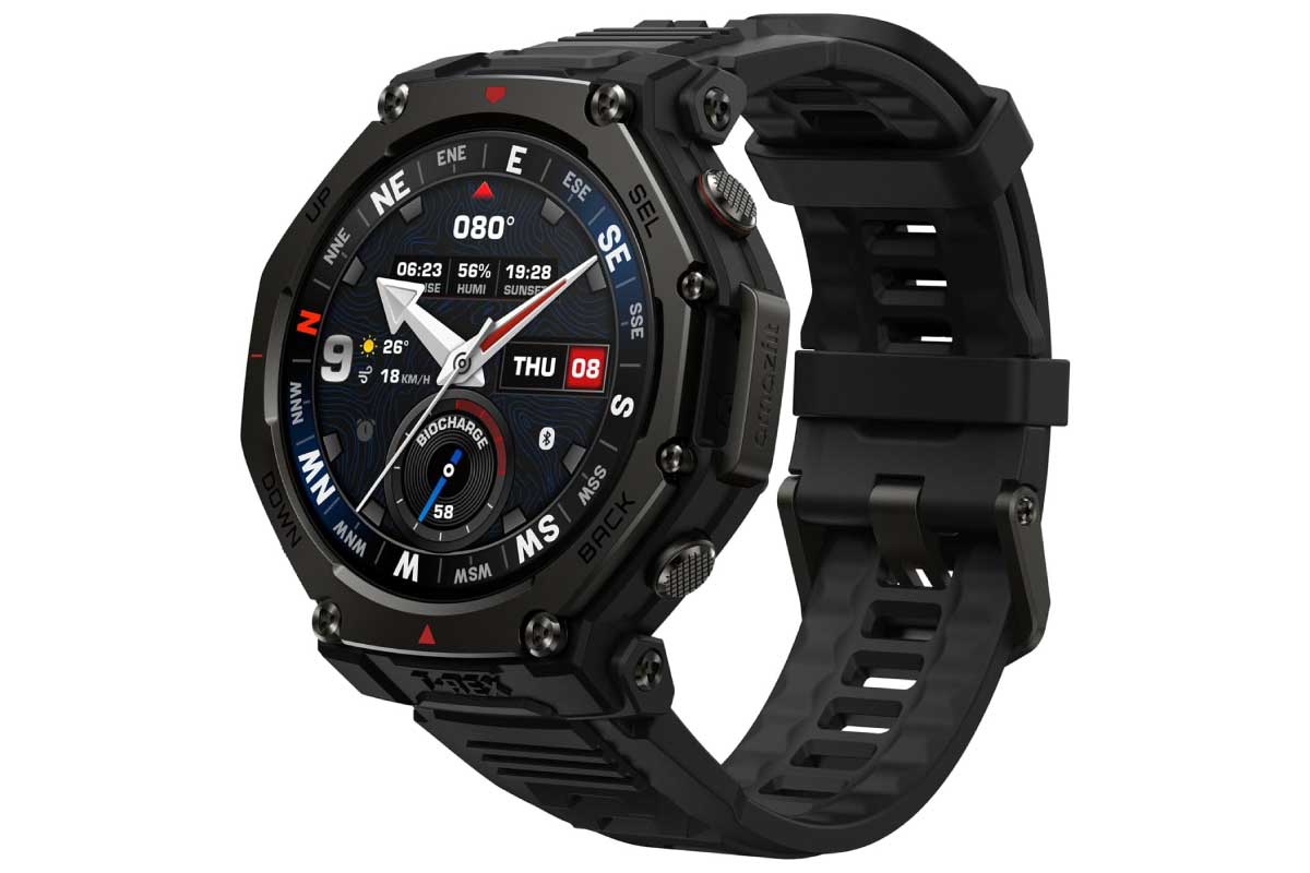 【Amazfit T-Rex 3 Pro 48mm】超高輝度ディスプレイ、10ATM防水、6衛星測位、オフラインマップ、AI音声アシスタント「Zepp Flow」など備え、チタン合金フレームとサファイアガラスを採用した高耐久アウトドア向けスマートウォッチがAmazonにて25%OFFの44,900円