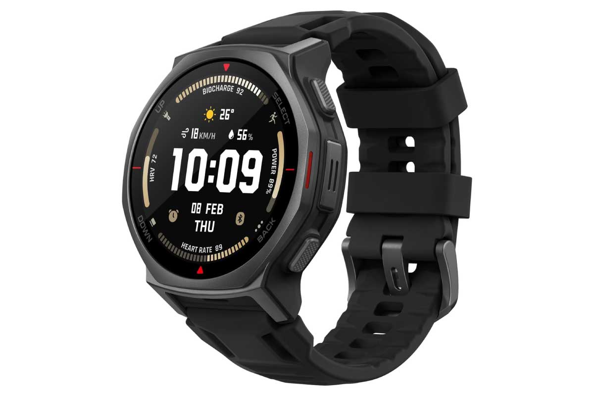 【Amazfit T-Rex 3 Pro 44mm】G5チタン合金フレーム、サファイアガラス、10ATM防水、6衛星測位、オフラインマップ、スピーカー搭載タフネススマートウォッチがAmazonにて28%OFFの42,900円