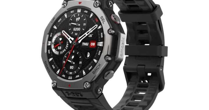 【Amazfit T-Rex 3 48mm】1.5型AMOLEDディスプレイ、316Lステンレススチール製ベゼル、10ATM防水、デュアルバンドGPS、170種類以上のスポーツモード、最大27日間のバッテリーなど、アウトドア用途に特化したタフネススマートウォッチがAmazonにて25%OFFの29,800円