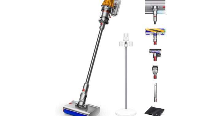 【Dyson V12s Detect Slim Submarine (SV46 SU AM)】軽量ボディに高性能モーターとSubmarineウェットローラーヘッドを搭載し、床の皮脂汚れから微細なホコリまで一度に対応できるハイエンドコードレスクリーナーがAmazonに35%OFFの79,000円